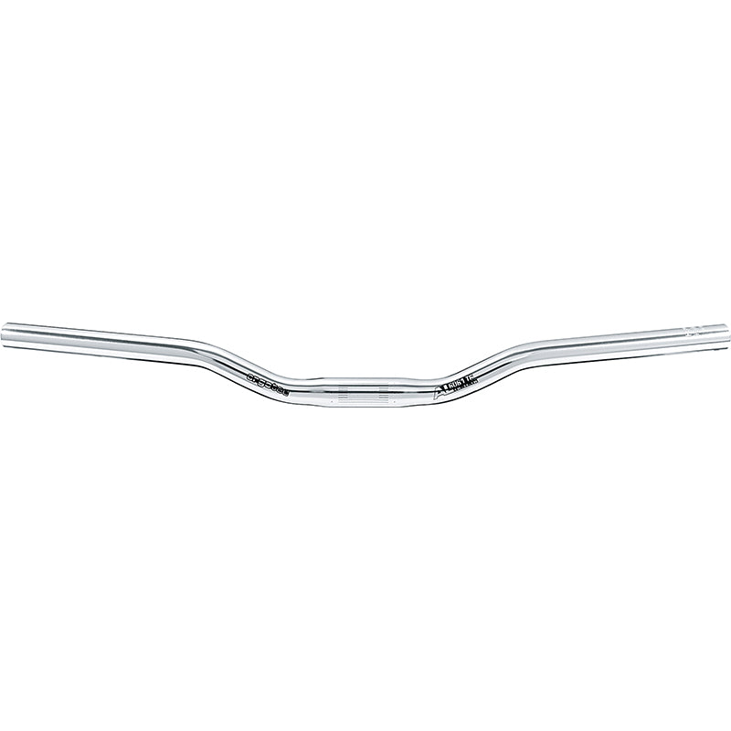 Handlebar 25.4mm silver alloy with 20mm elevation