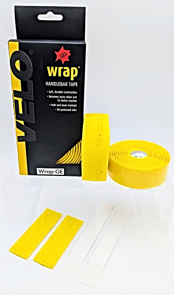 *VELO* Handlebar tape yellow cork with gel