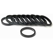 Spacer 28.6mm (1-1/8″) x 10mm black alloy