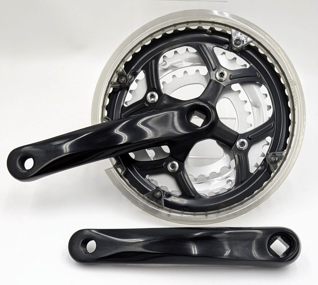 Vuelta crank 9/8/7/6 speed 48/38/28 170mm black alloy