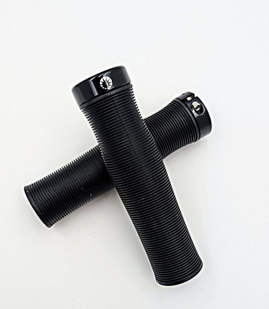 Grip soft 130mm with black alloy lock-on