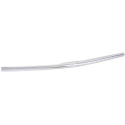 Handlebar 25.4mm silver alloy width 620mm