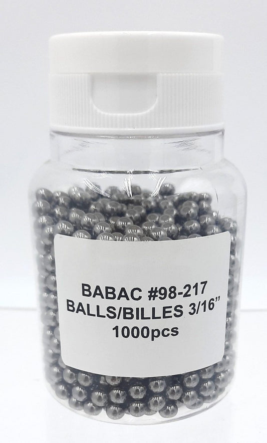 Ball 3/16″ bearings 1000/pcs per bottle