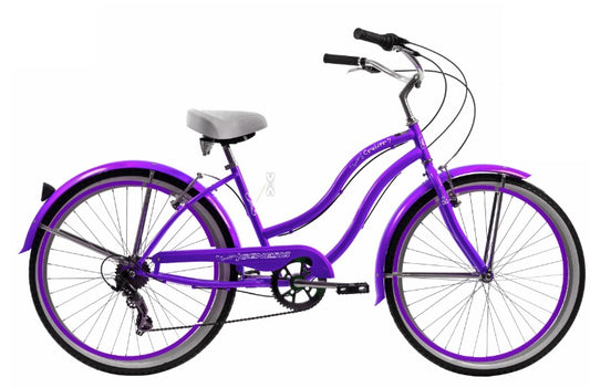 Genesis Cruiser Ladies 7 Speed Purple Bike