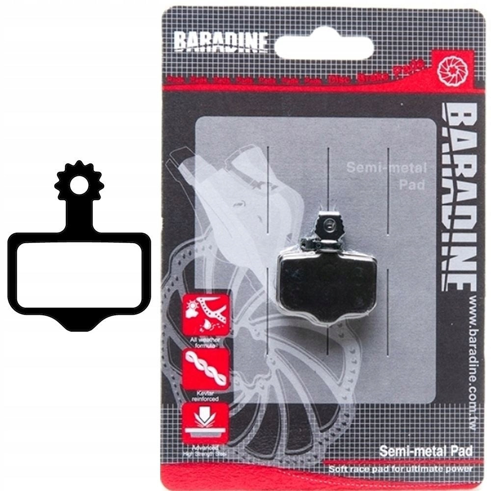 Baradine disc brake shoe for Avid Elixir